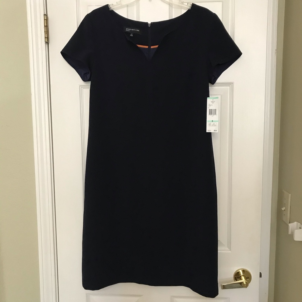 NWT Jones New York dress, navy blue, size 8